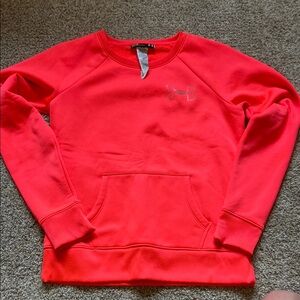 Bright pink Under Armour sweatshirt